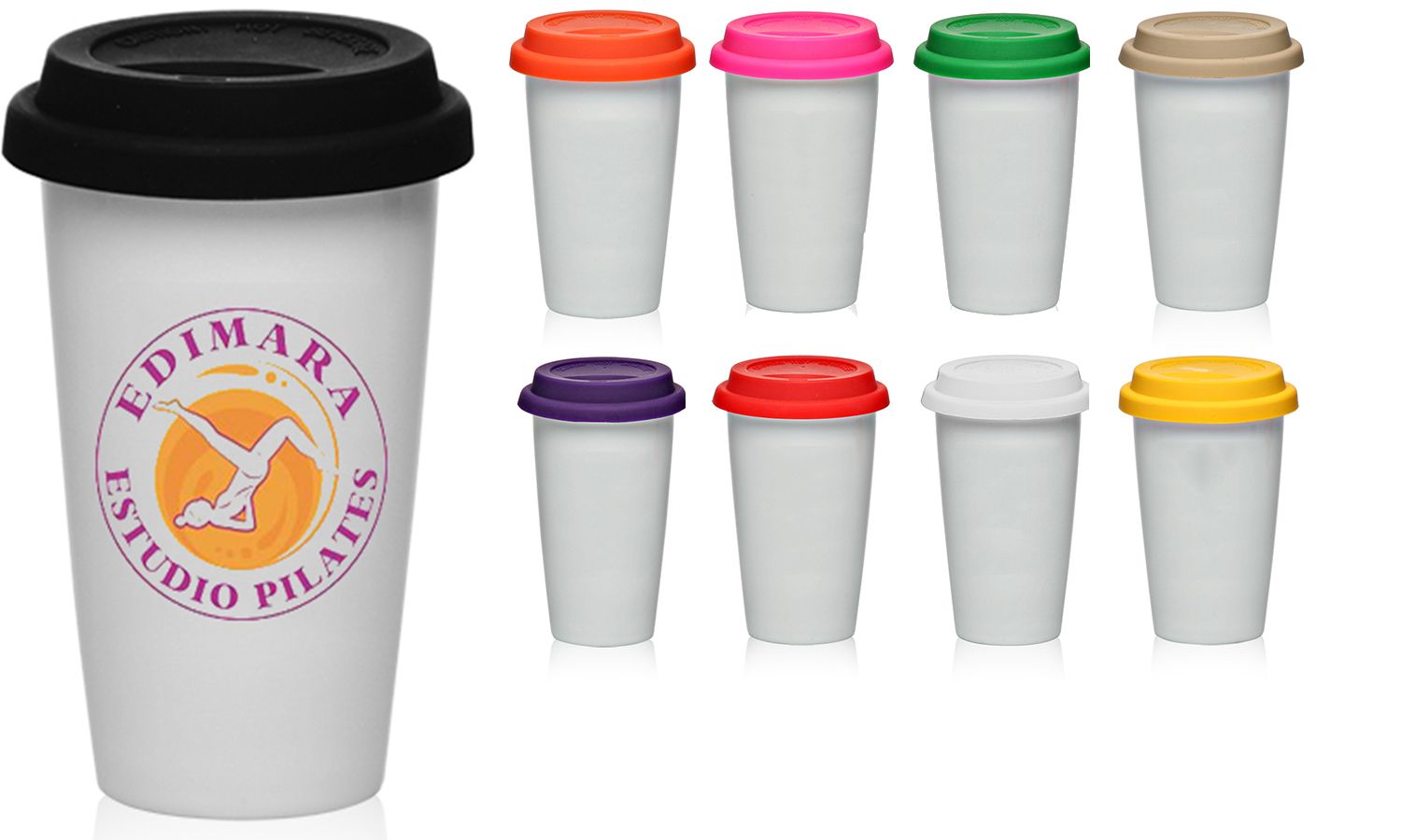 The Perfect 11 Oz. Insulated Ceramic Tumbler w/Silicone Lid